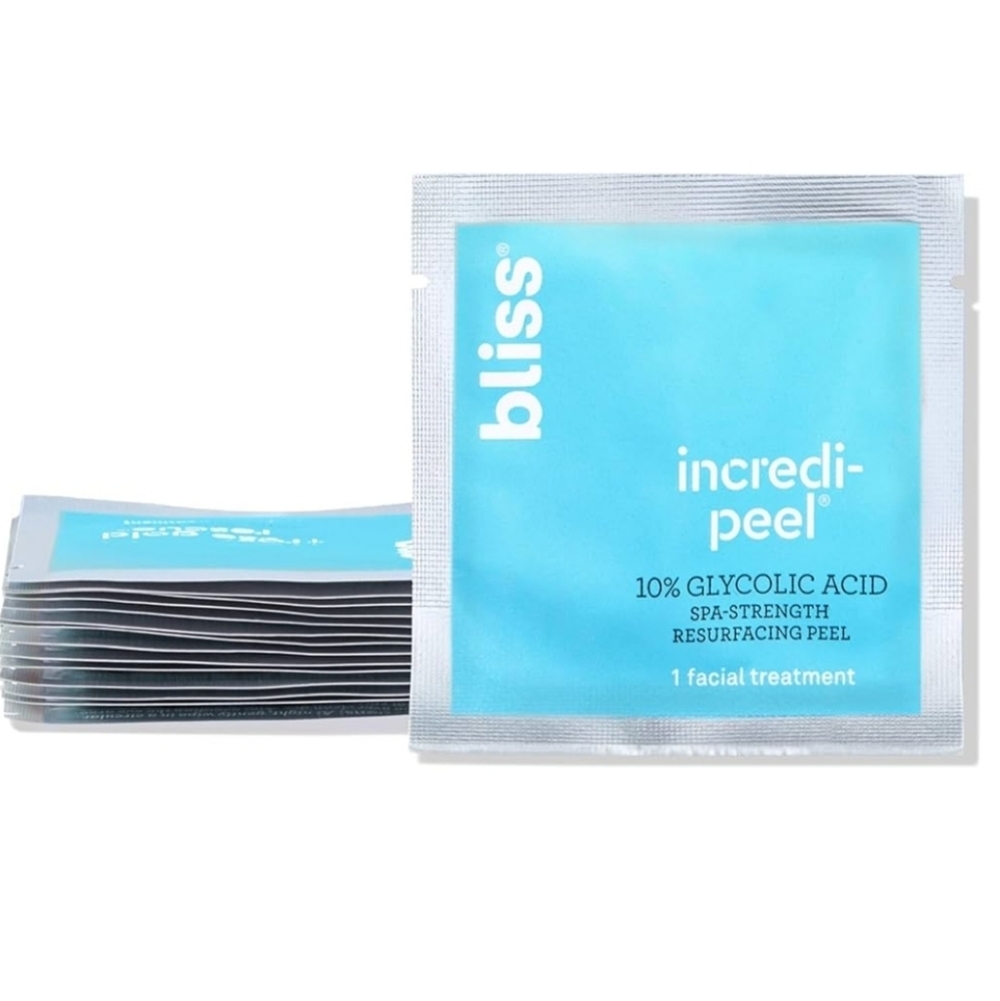 Bliss Incredi-Peel Spa Strength Resurfacing Pads w/Glycolic Acid, 15-count, NIB